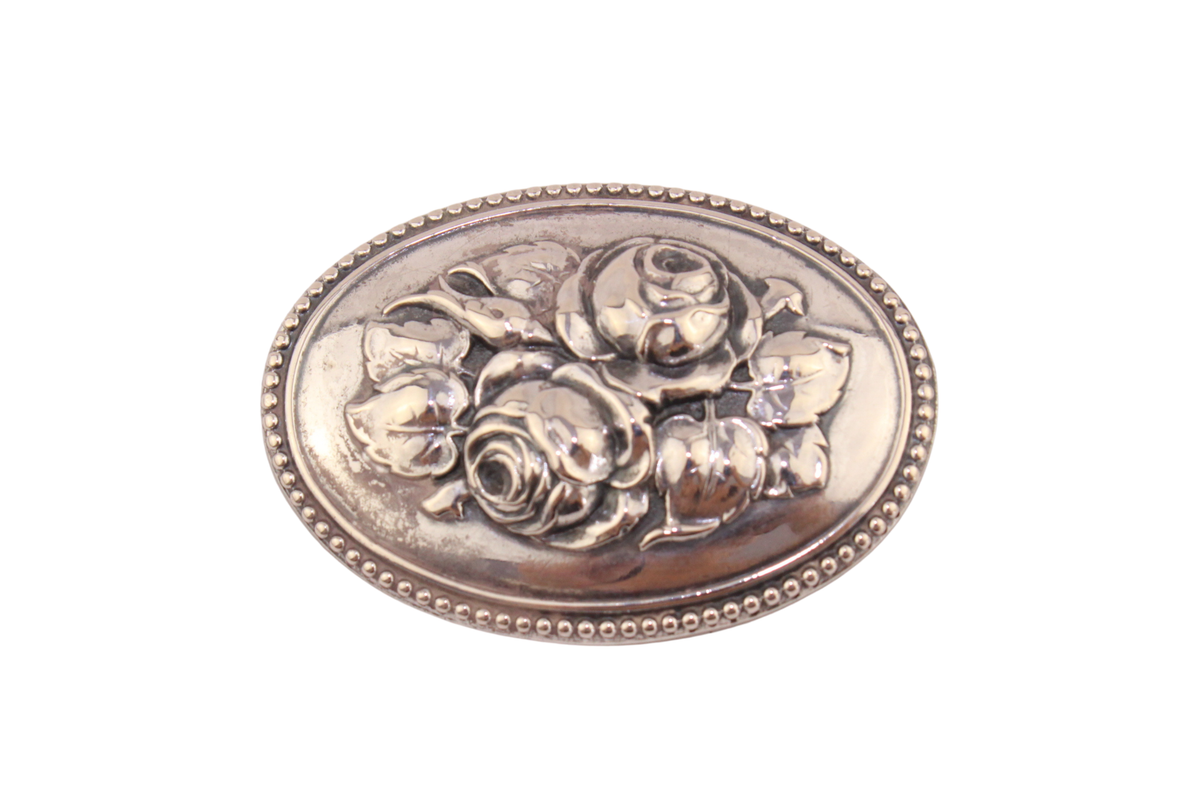 Silber Rosen Brosche