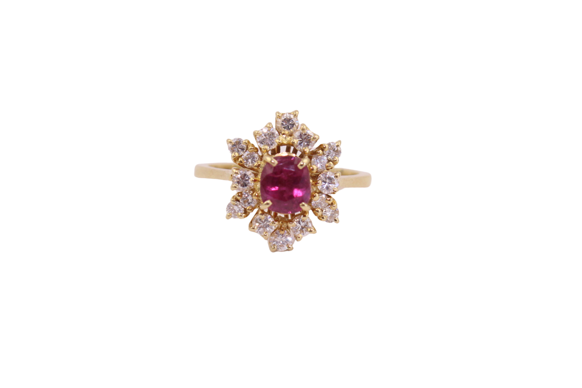 Rubin Diamant Ring