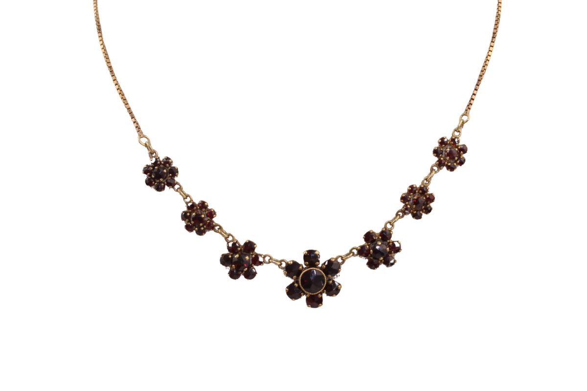 Böhmisches Granat Collier