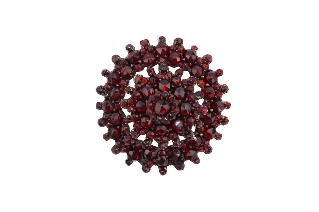Böhmische Granat Brosche