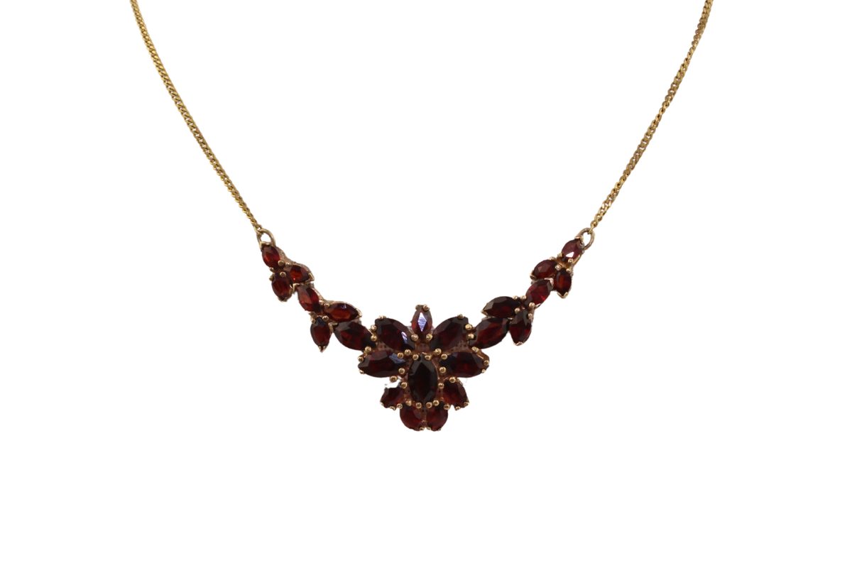 Böhmischer Granat Collier