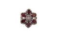 Bohemian Garnet Silver Ring