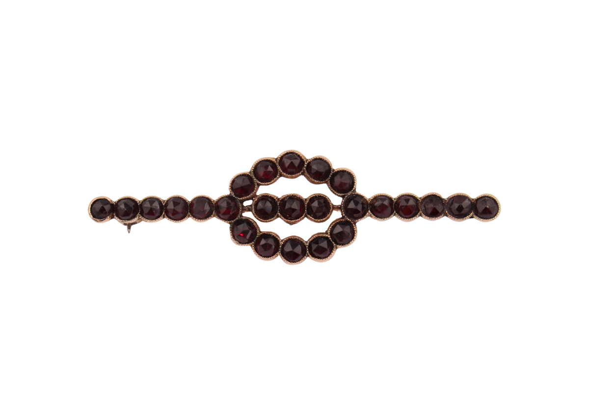 Böhmische Granat Brosche