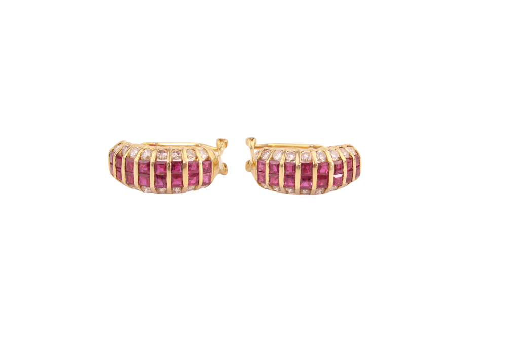 Ruby earrings