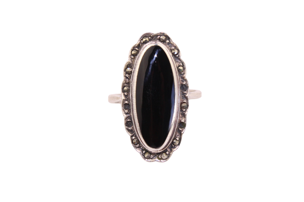 Onyx Silver Ring