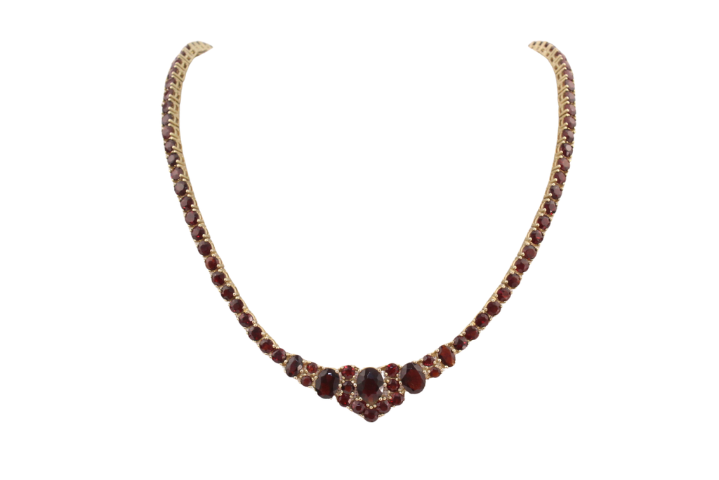 Böhmischer Granat Collier