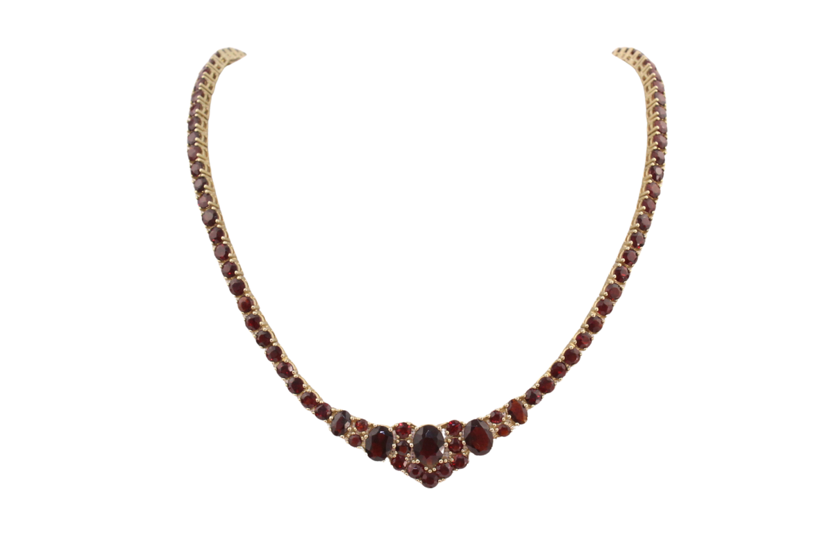 Böhmischer Granat Collier