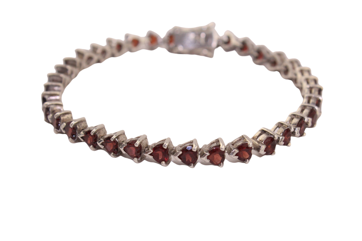 Granat Tennisarmband