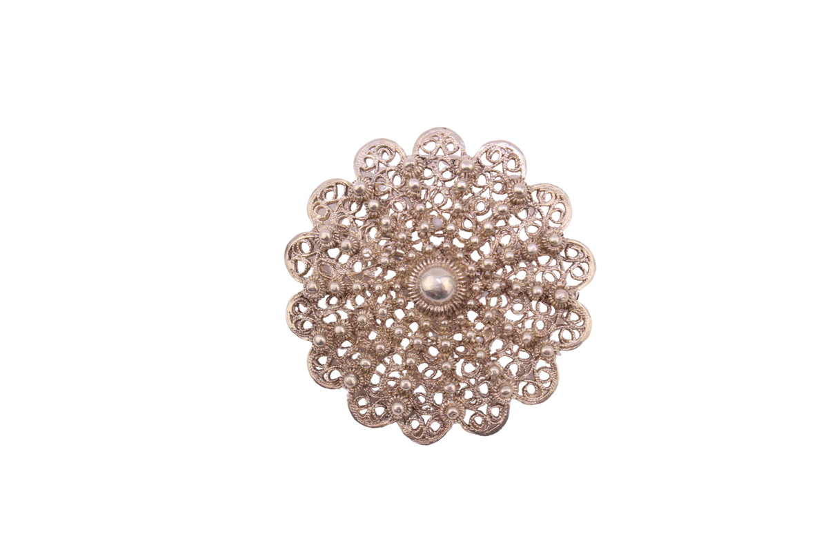 Silber Brosche