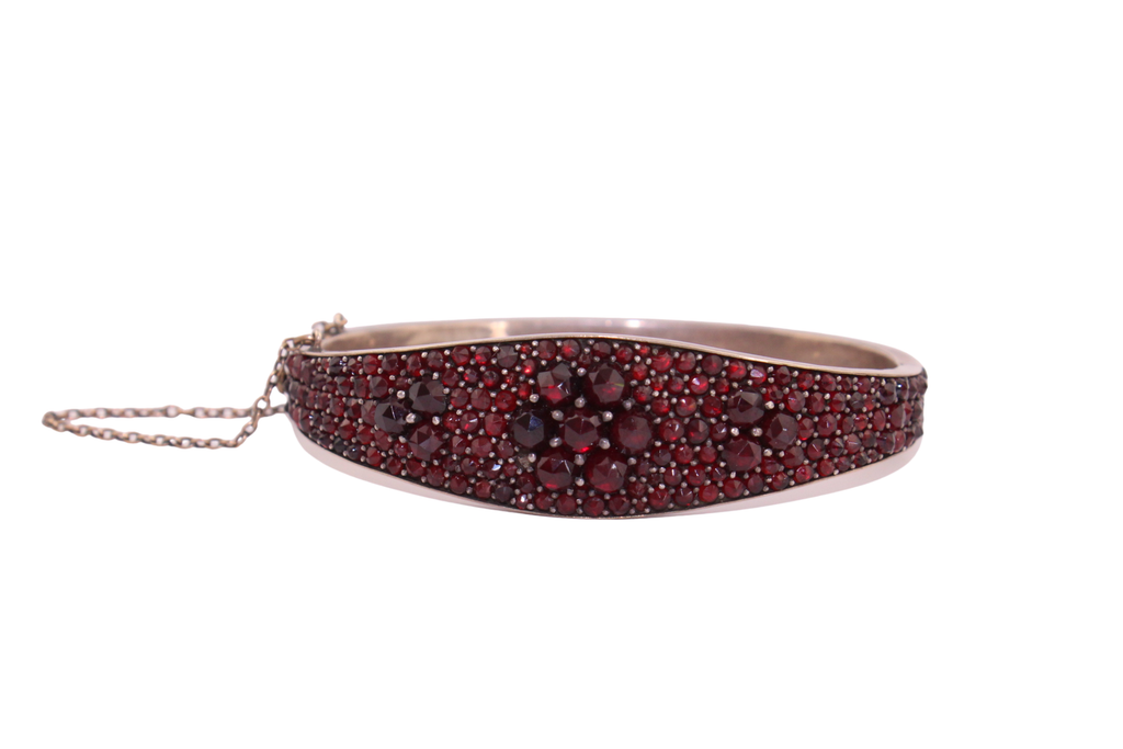 Böhmischer Granat Armreif | Historischer Schmuck