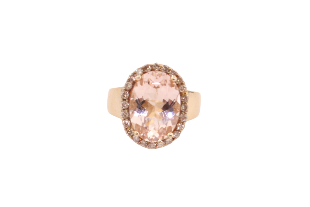 Pink Tourmaline Gold Ring