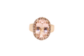 Pink Tourmaline Gold Ring