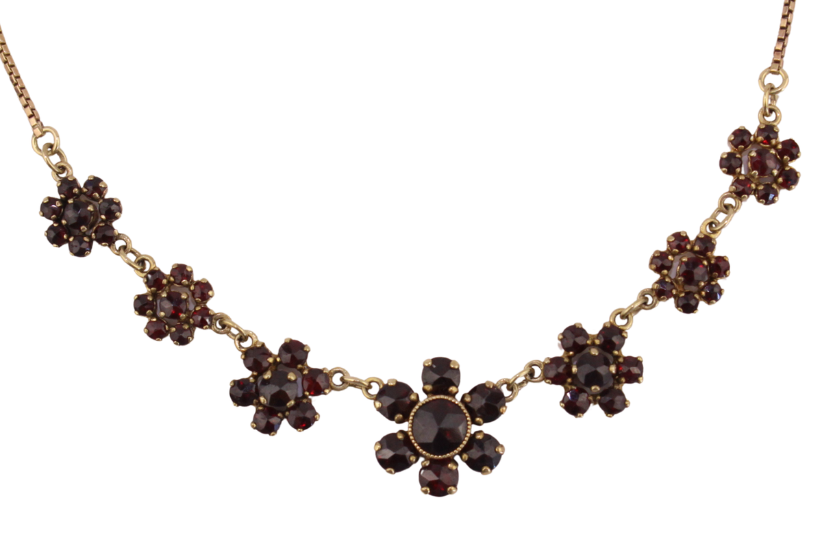 Böhmisches Granat Collier