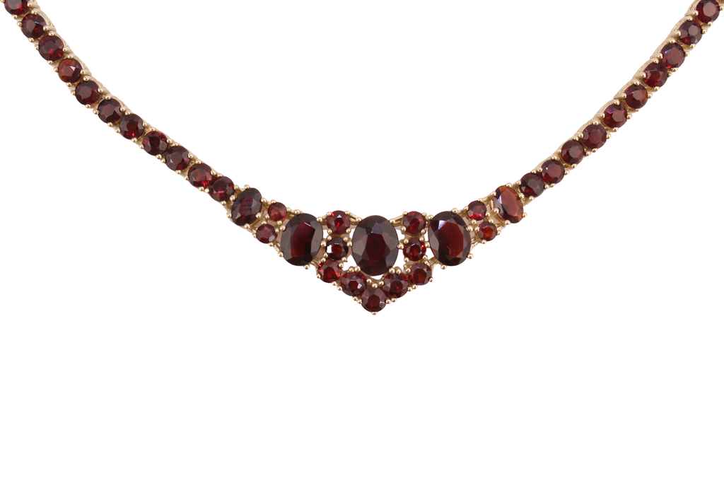 Böhmischer Granat Collier