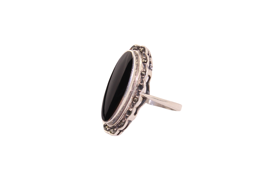 Onyx Silver Ring