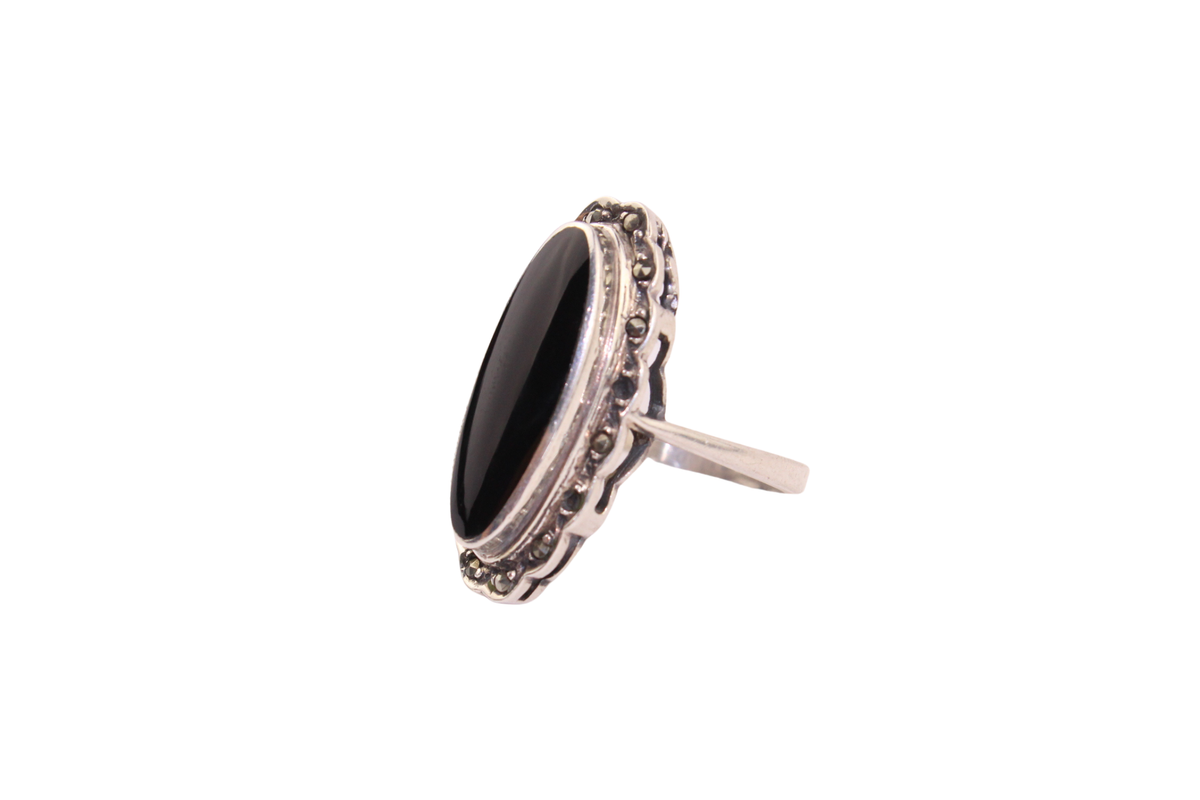 Onyx Silber Ring