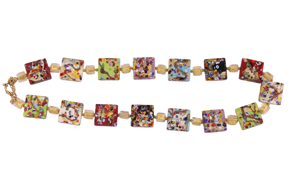Muranoglas Millefiori Halskette
