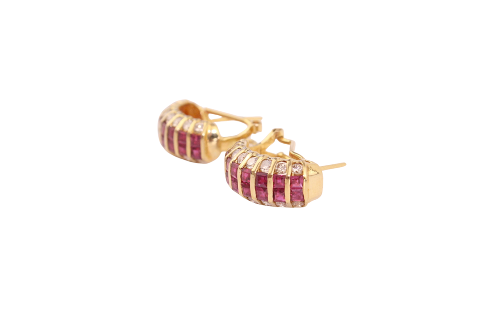 Ruby earrings