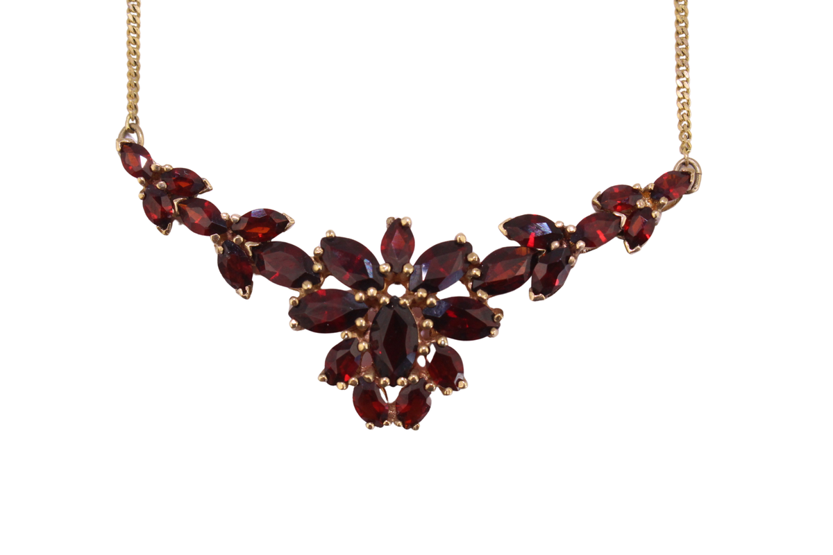 Böhmischer Granat Collier