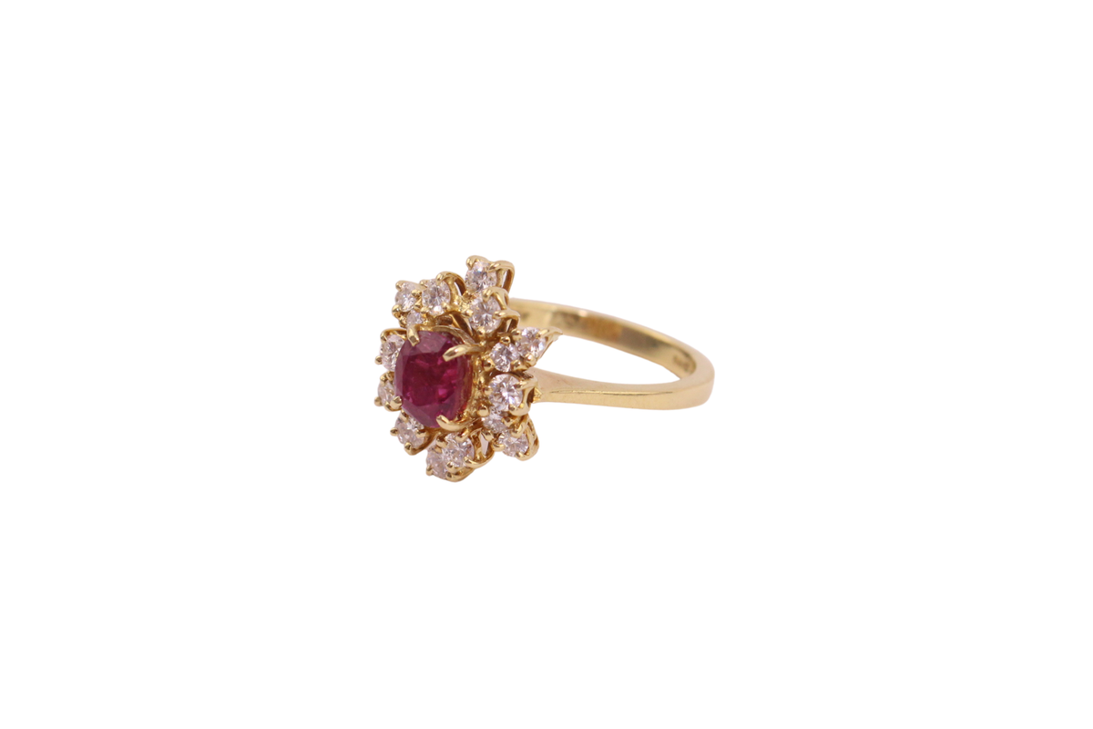 Rubin Diamant Ring