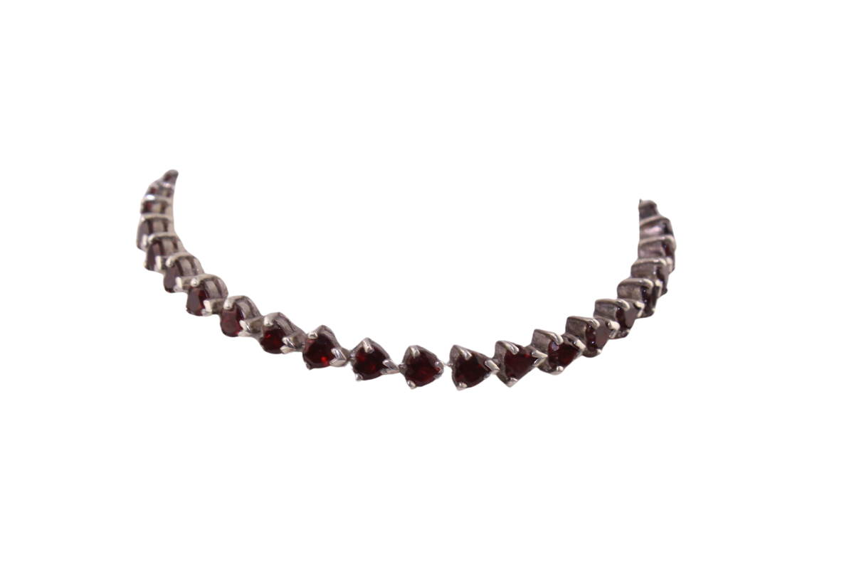 Granat Tennisarmband