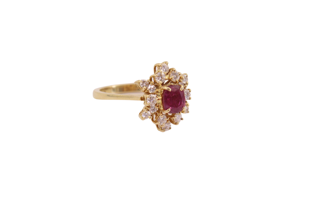 Rubin Diamant Ring