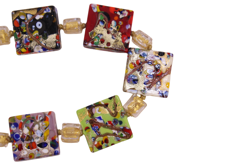 Muranoglas Millefiori Halskette