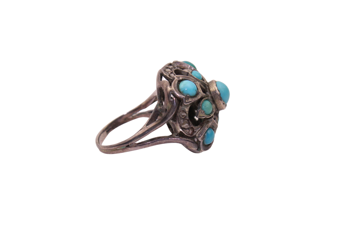 Cabochon Cluster Ring
