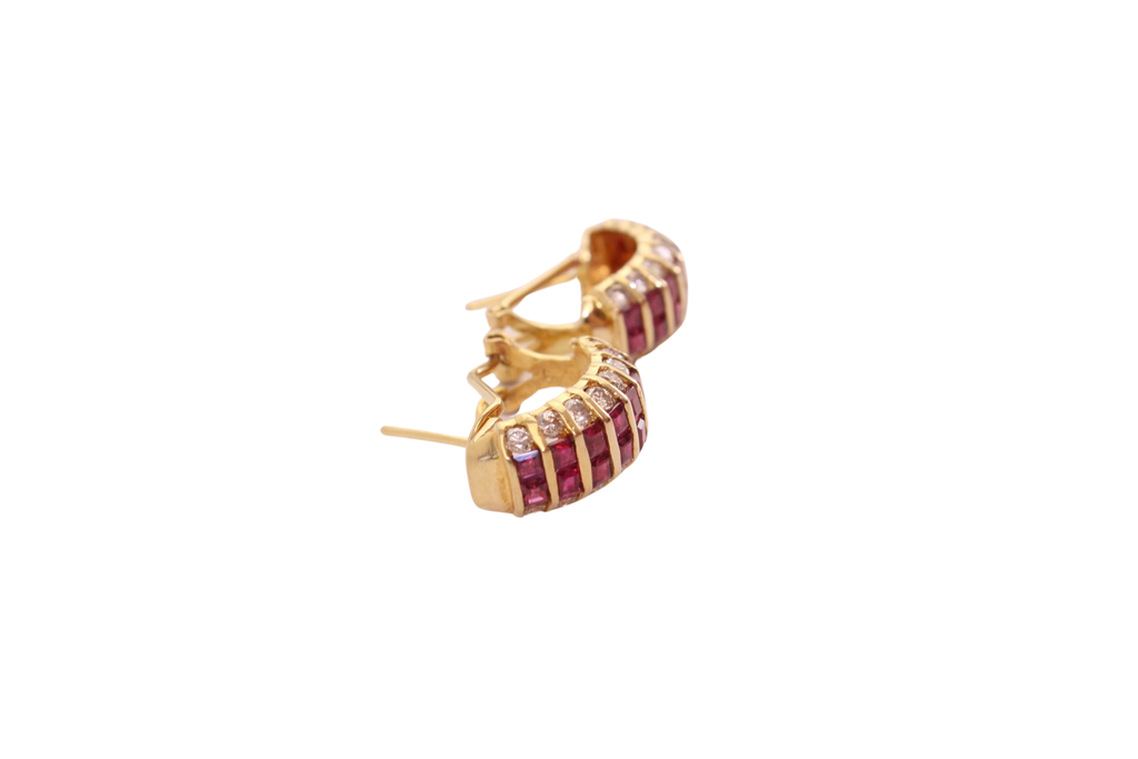 Ruby earrings