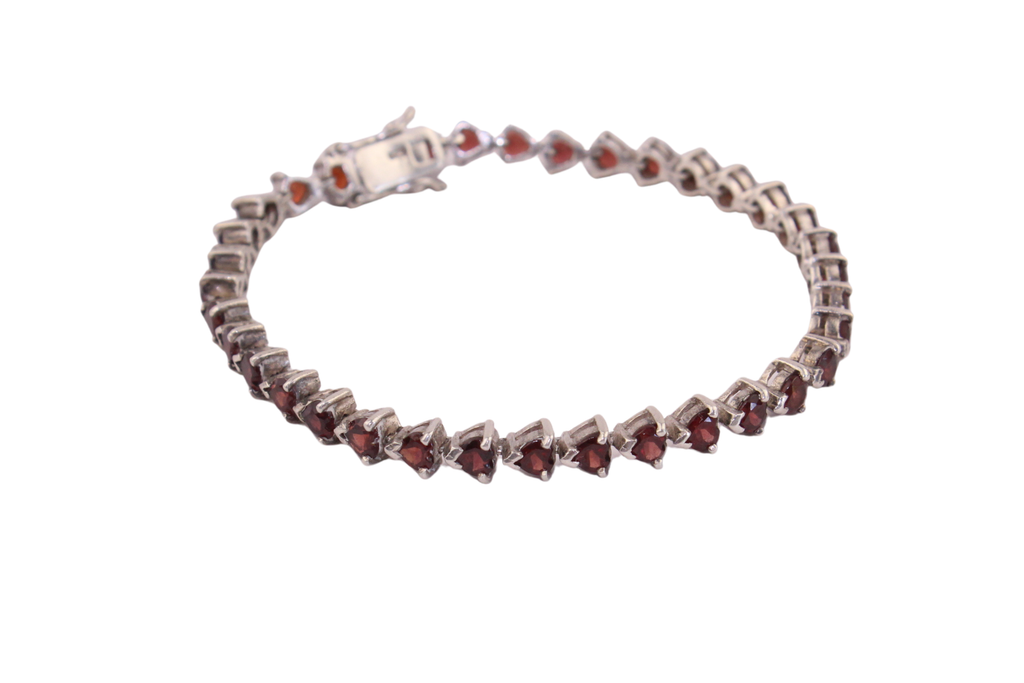 Granat Tennisarmband