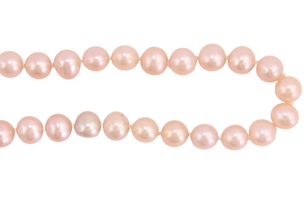 Süßwasserperlen- Kette rosé