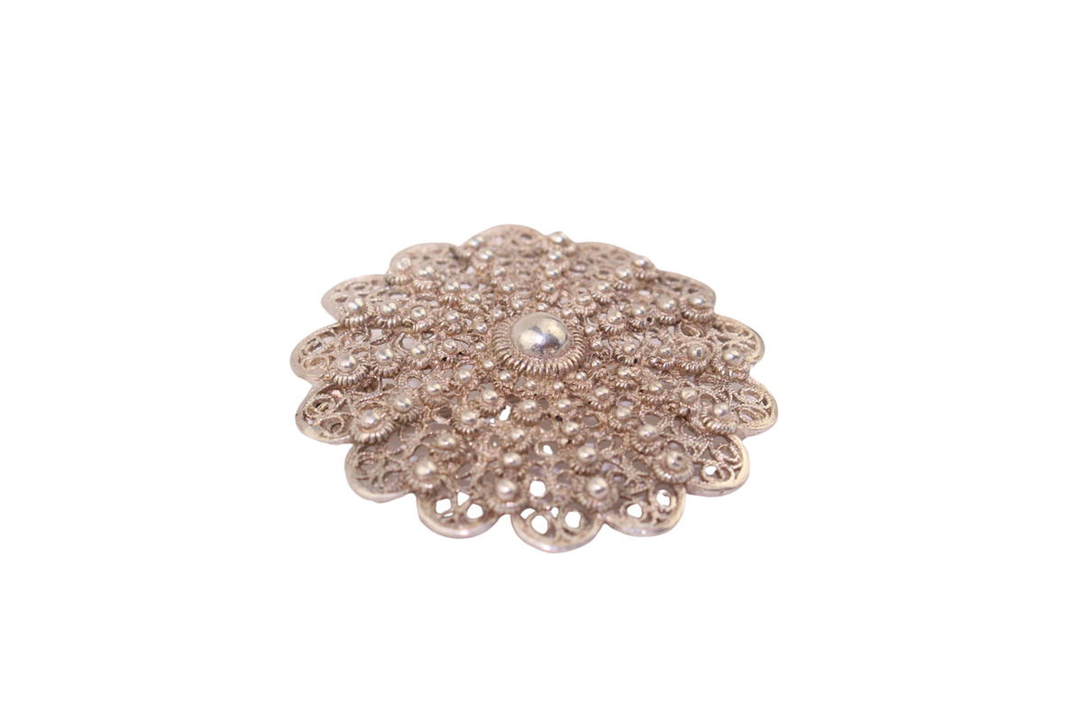 Silber Brosche