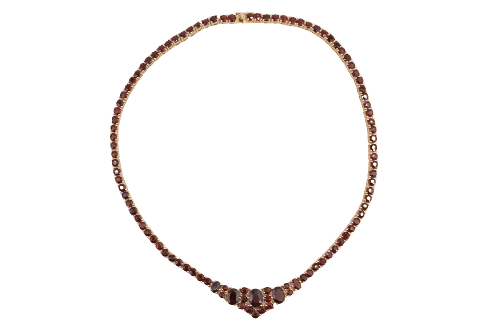 Böhmischer Granat Collier