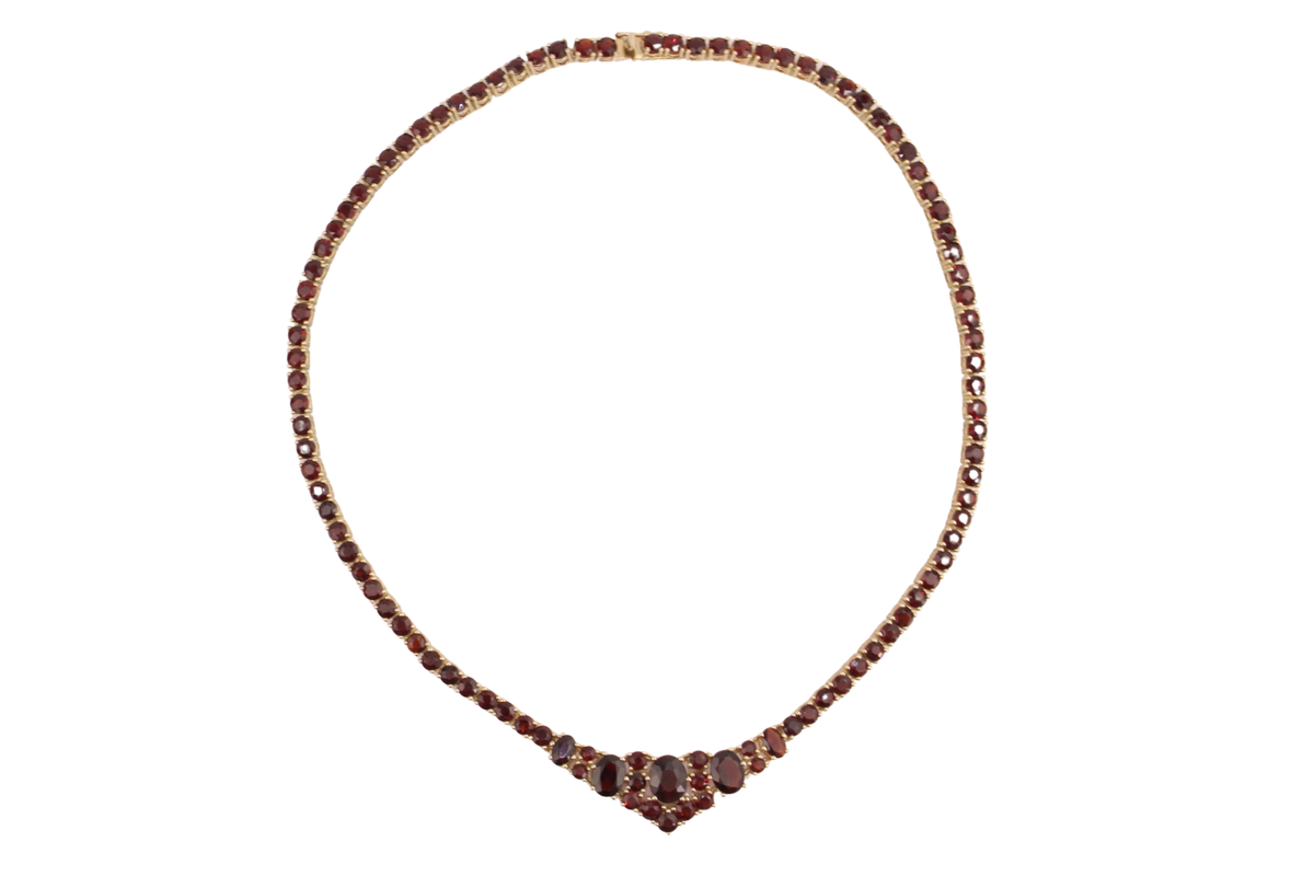 Böhmischer Granat Collier