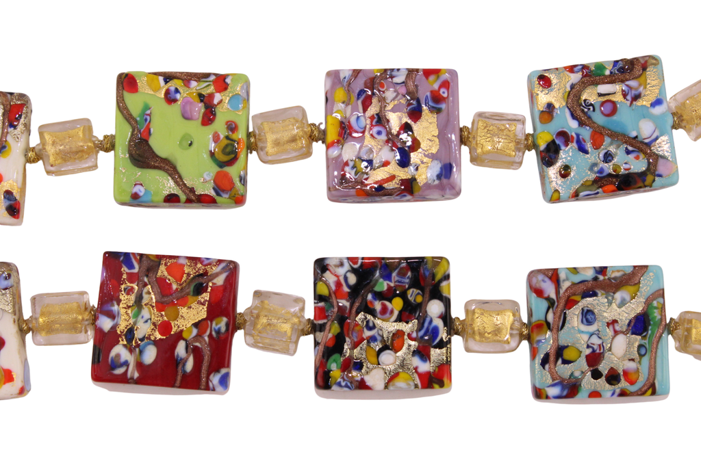 Muranoglas Millefiori Halskette
