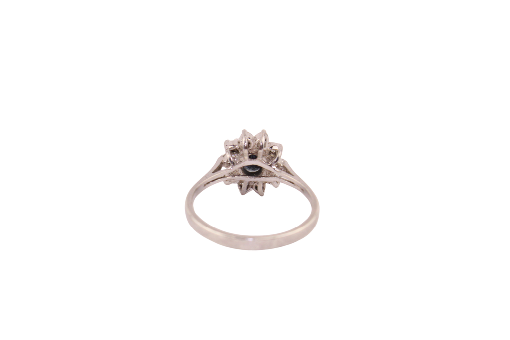 Saphir Silber Ring