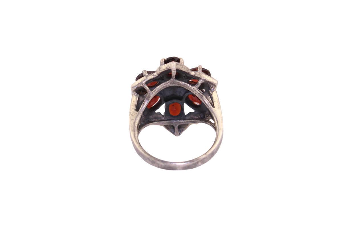 Böhmischer Granat Silberring