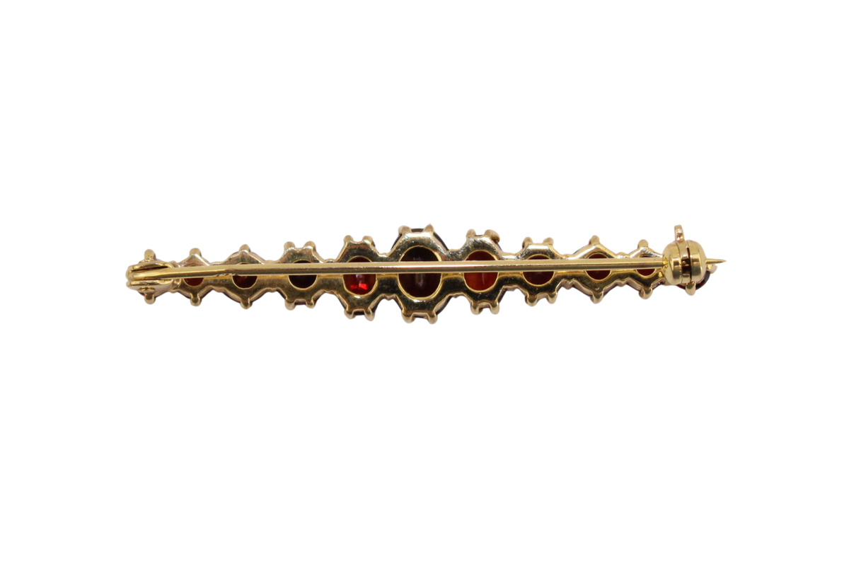 Böhmische Granat Brosche