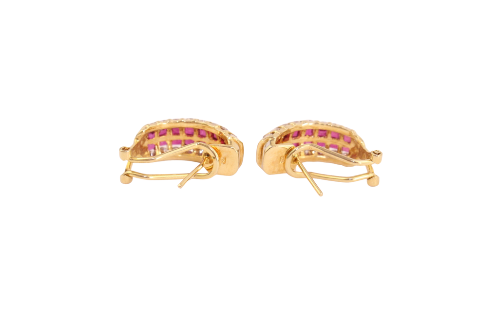 Ruby earrings