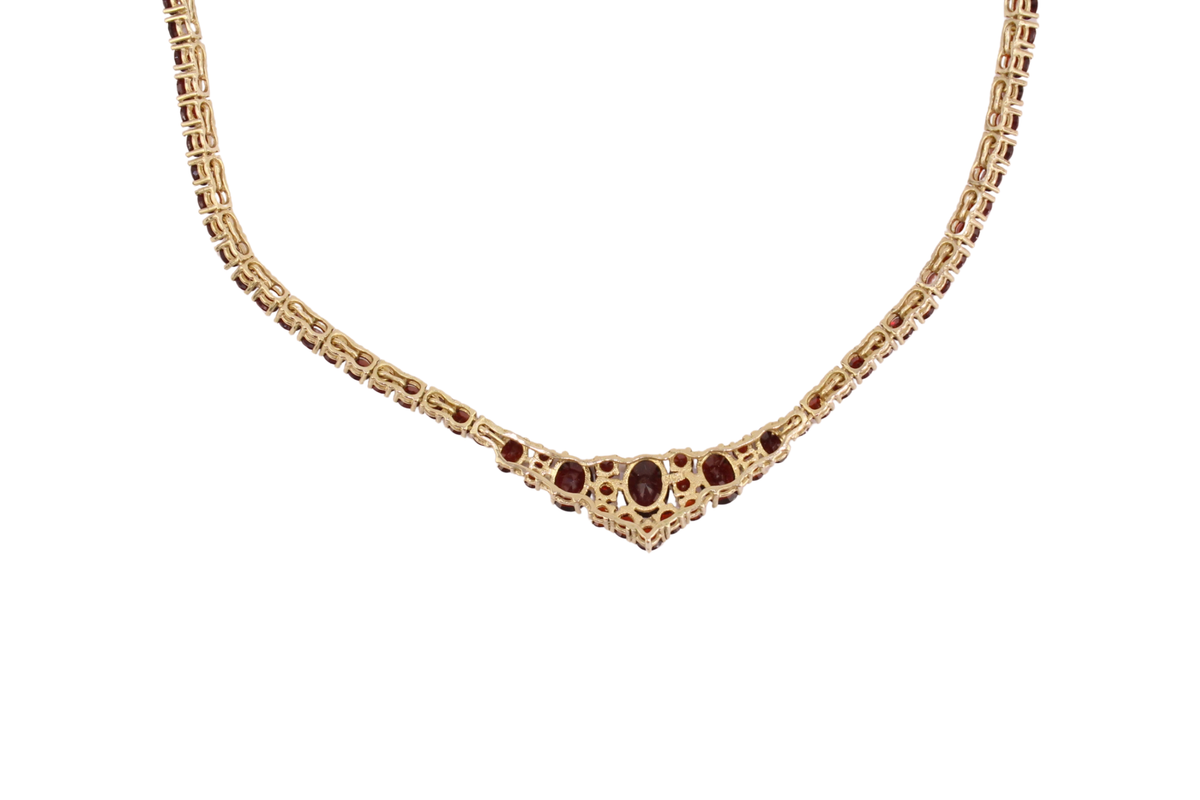 Böhmischer Granat Collier