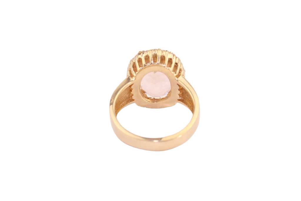 Pink Tourmaline Gold Ring