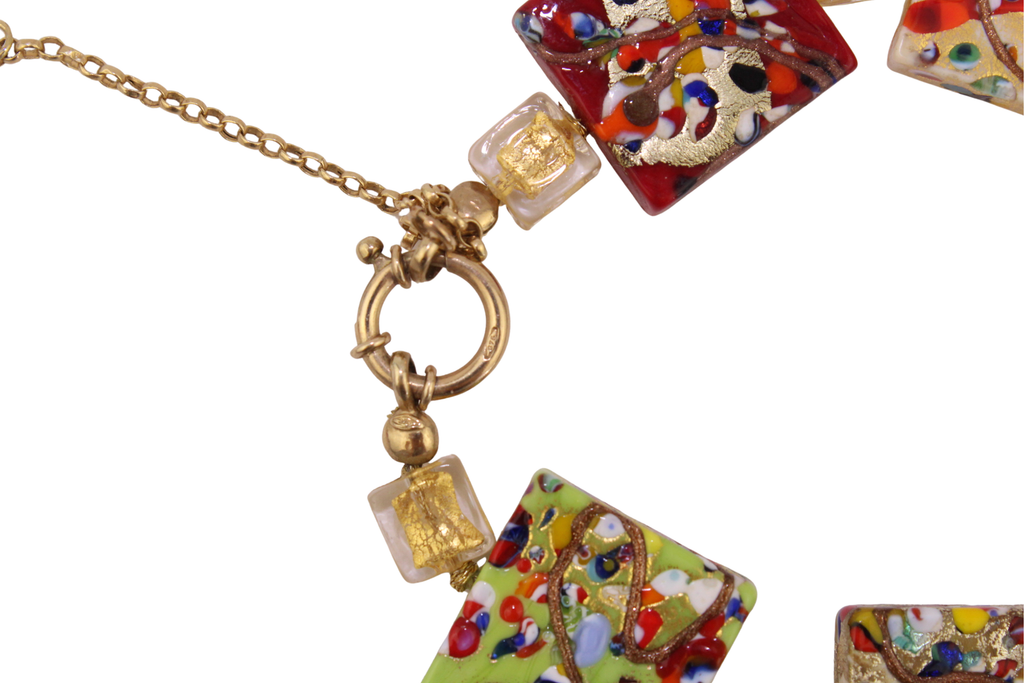 Muranoglas Millefiori Halskette