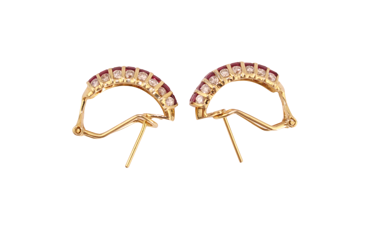 Ruby earrings