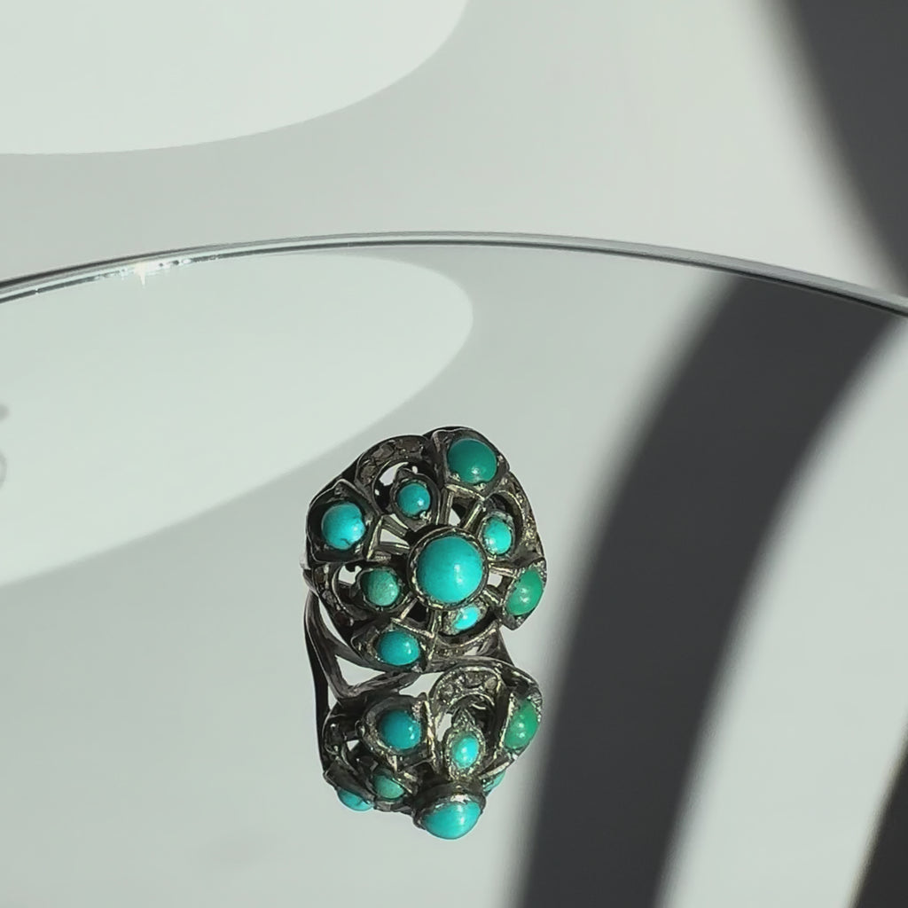 Cabochon Cluster Ring