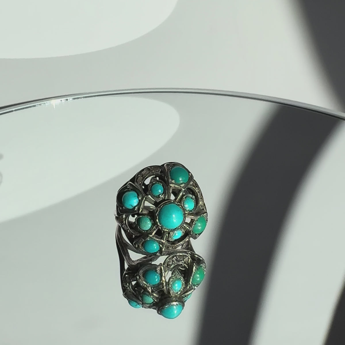Cabochon Cluster Ring
