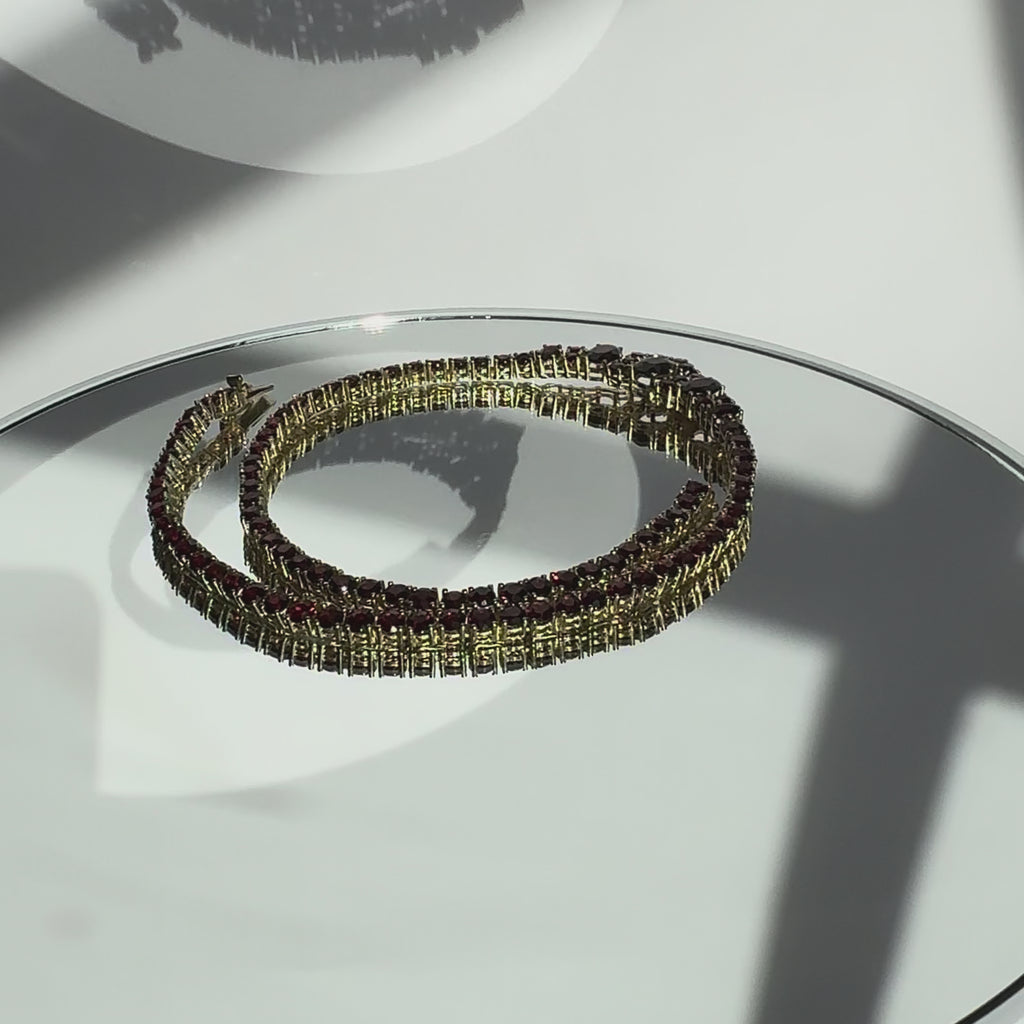 Böhmischer Granat Collier